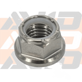 Titanium 6 Point Flange Nylon Lock Nut, M14 x 2.0 | AVID Racing
