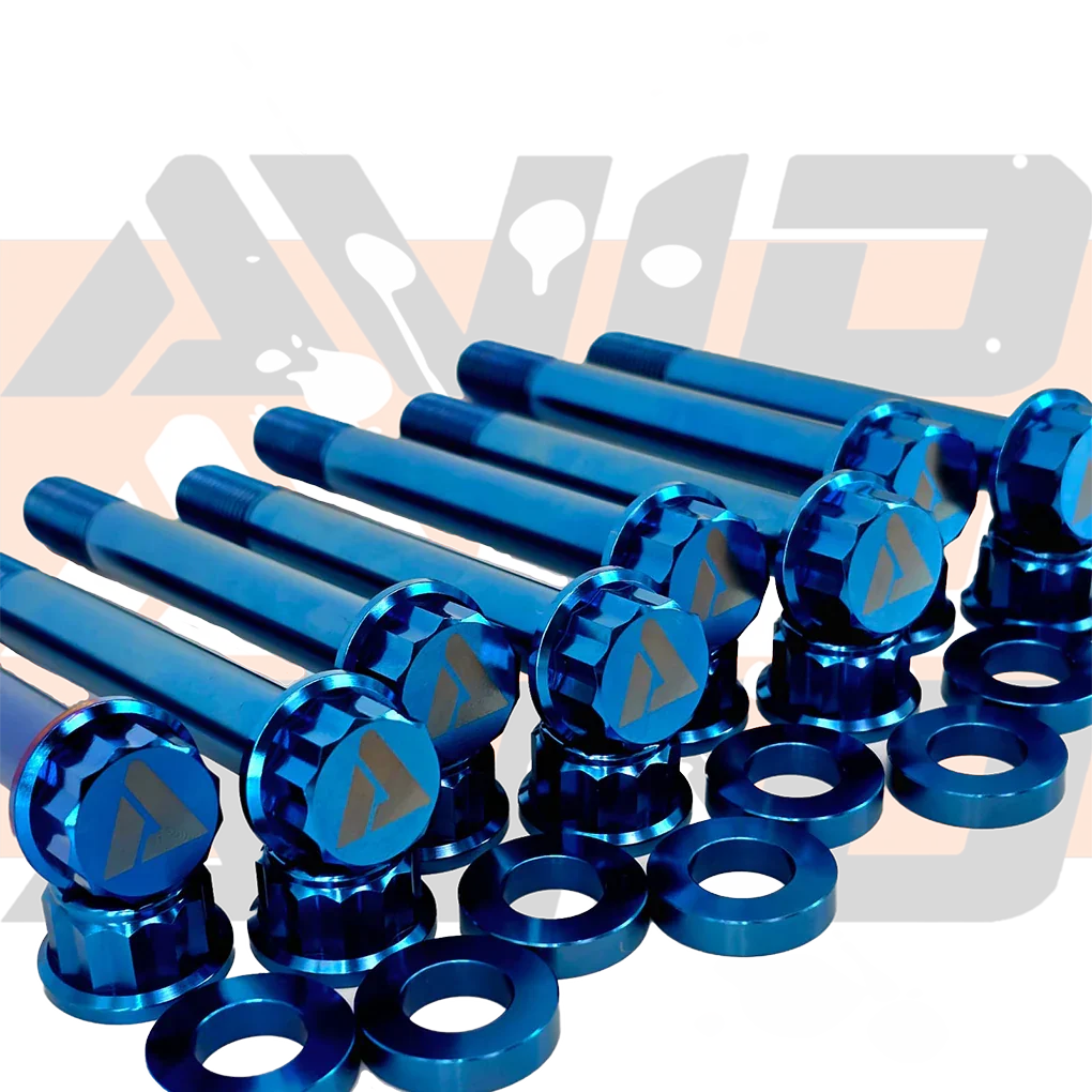 Yamaha YXZ1000R Factory Front Inner Control Arm Pivot Titanium Bolt Hardware Kit, 24 Piece | AVID Racing