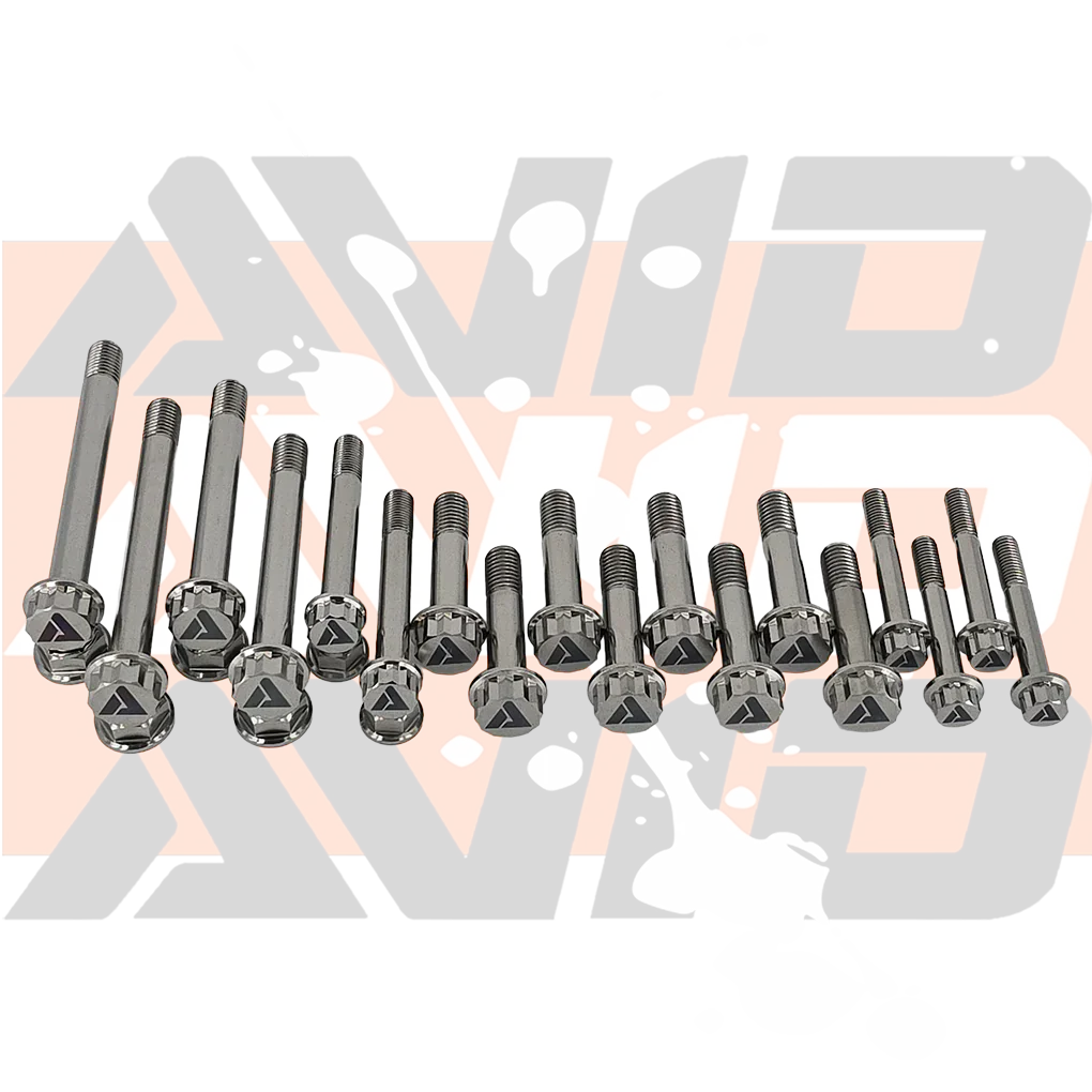 Can-Am Maverick R AVID Racing Baja Front Control Arm Titanium Bolt Hardware Kit, 42 Piece | AVID Racing