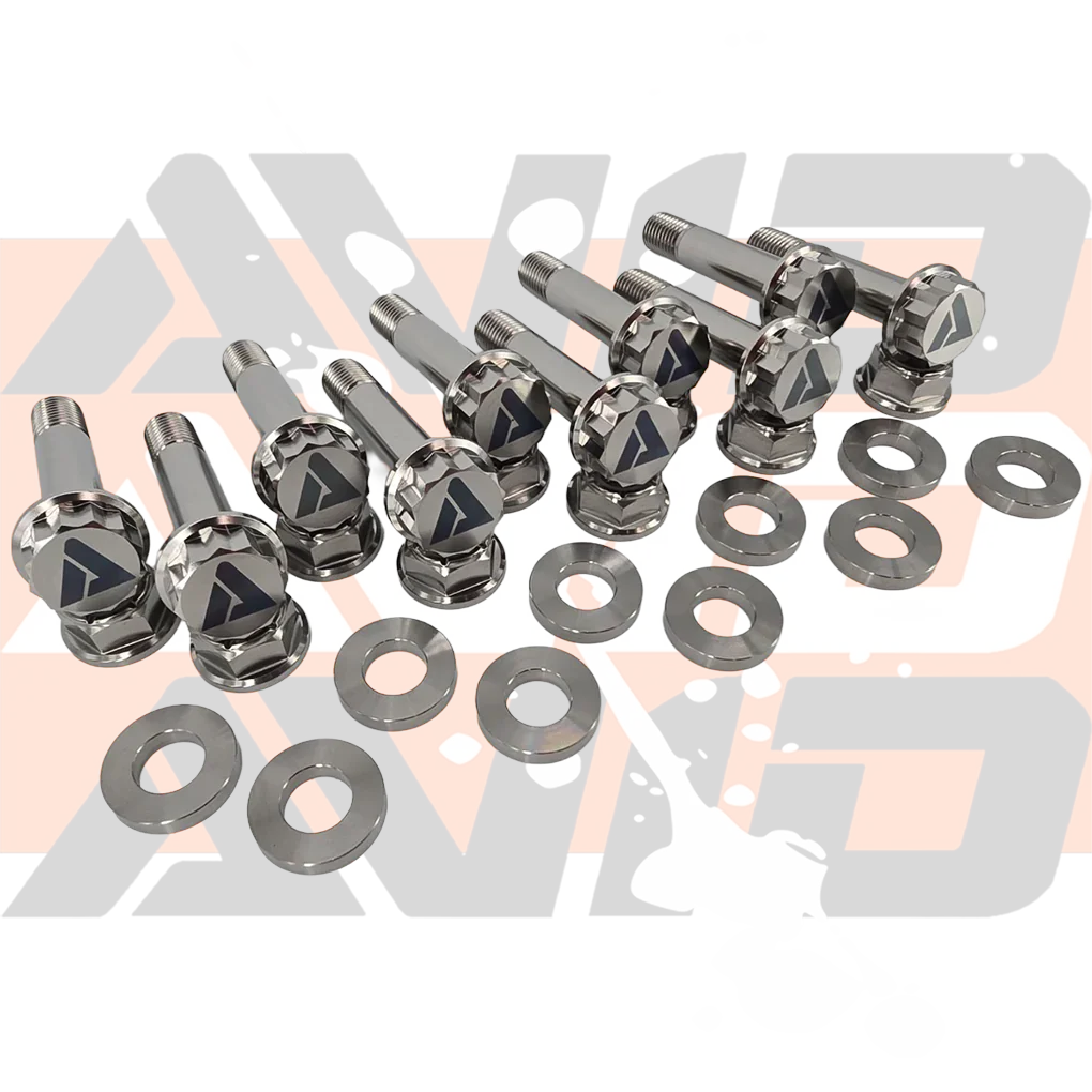 Can-Am Maverick R Factory Radius Rod Replacement Titanium Bolt Hardware Kit, 30 Piece | AVID Racing