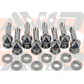 Can-Am Maverick R Factory Rear Trailing Arm Replacement Titanium Bolt Hardware Kit, 18 Piece | AVID Racing
