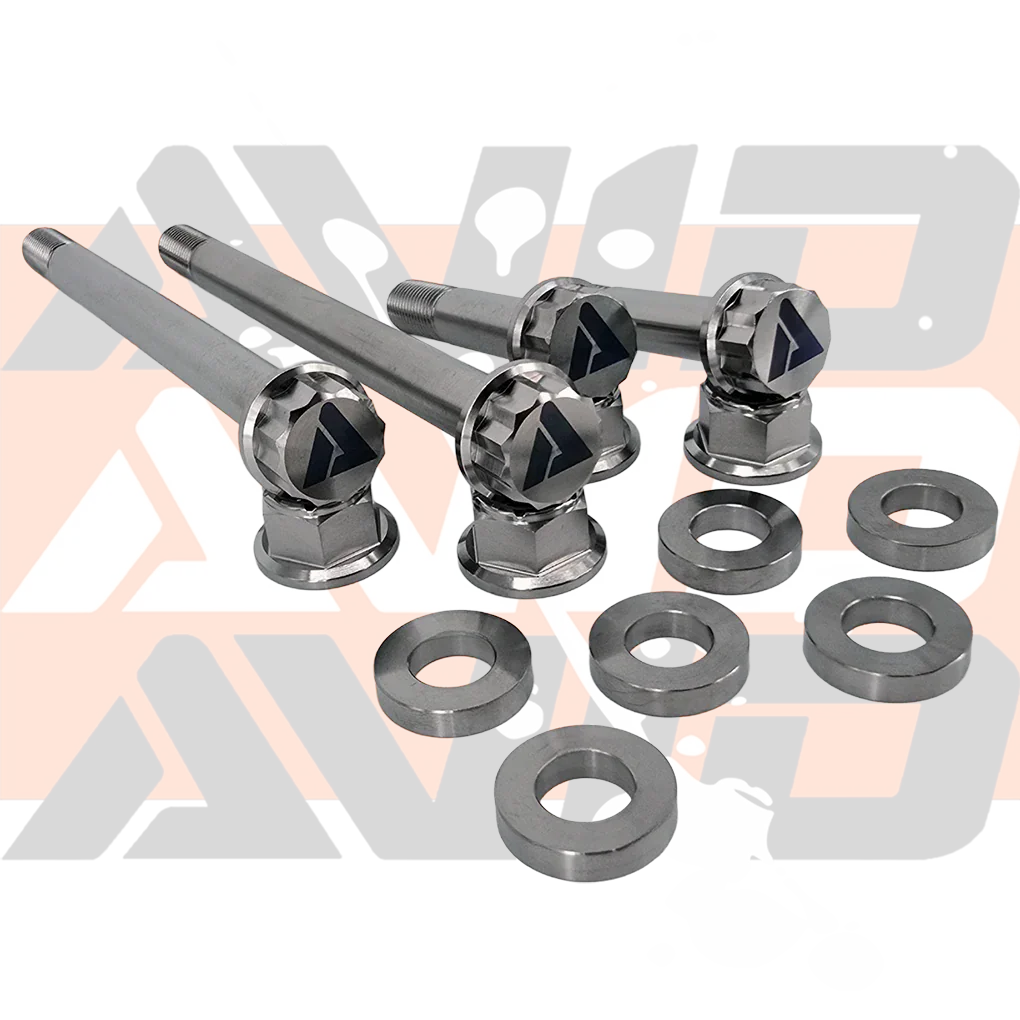 Can-Am Maverick X3 Factory Front Shock Titanium Bolt Hardware Kit, 14 Piece | AVID Racing