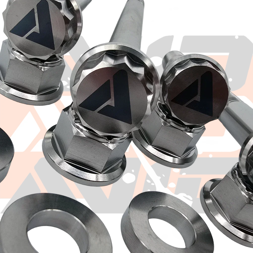 Can-Am Maverick X3 Factory Front Shock Titanium Bolt Hardware Kit, 14 Piece | AVID Racing
