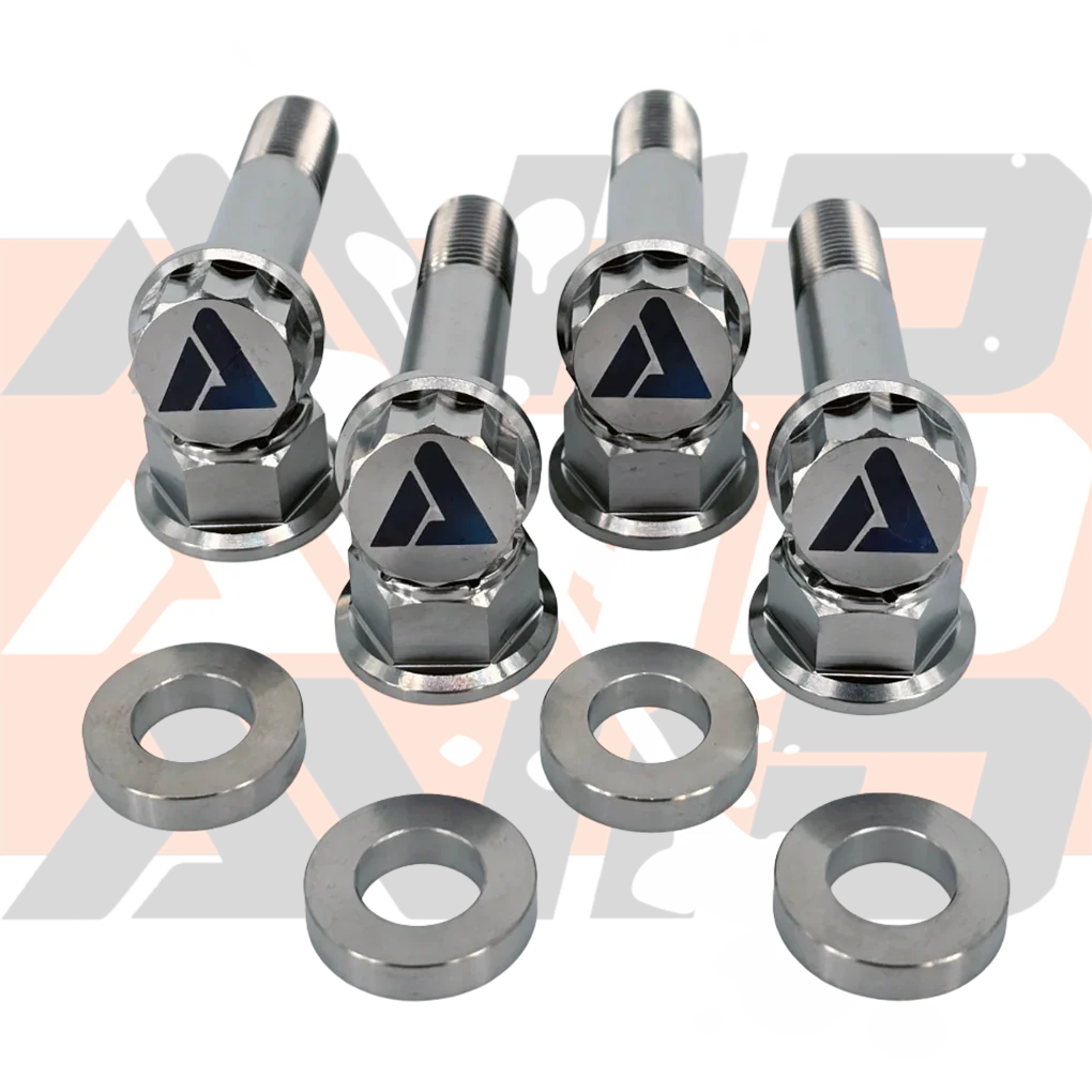 Can-Am Maverick X3 Factory Rear Shock Titanium Bolt Hardware Kit, 12 Piece | AVID Racing