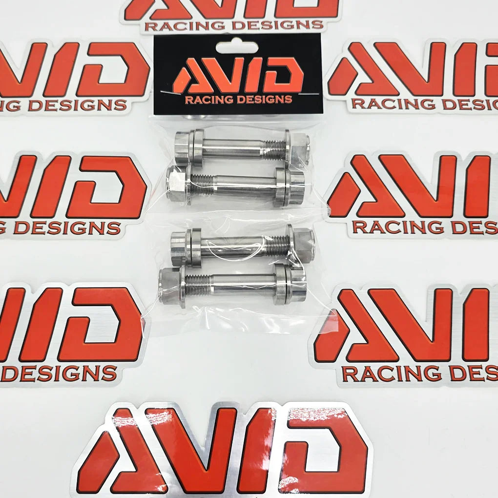Can-Am Maverick X3 Factory Rear Shock Titanium Bolt Hardware Kit, 12 Piece | AVID Racing