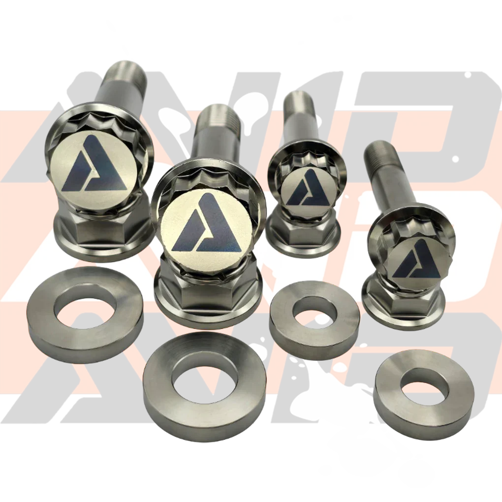 Can-Am Maverick R Factory UCA Dress-Up Titanium Bolt Hardware Kit, 12 Piece | AVID Racing