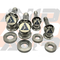 Can-Am Maverick R Factory UCA Dress-Up Titanium Bolt Hardware Kit, 12 Piece | AVID Racing