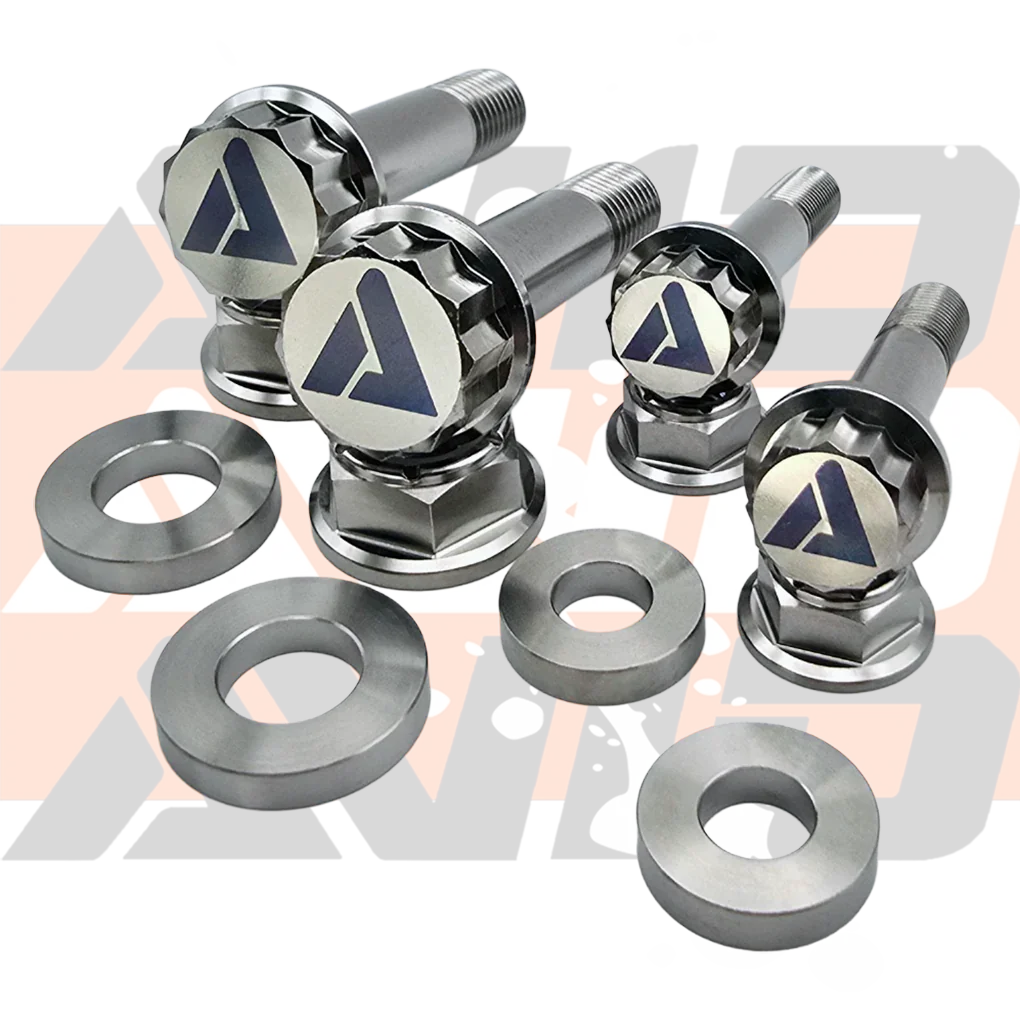 Can-Am Maverick R Factory UCA Dress-Up Titanium Bolt Hardware Kit, 12 Piece | AVID Racing