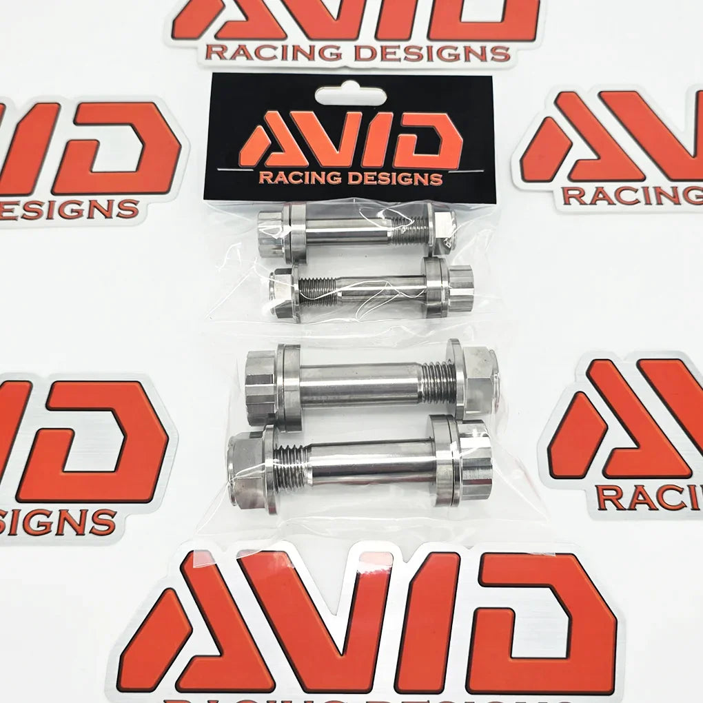 Can-Am Maverick R Factory UCA Dress-Up Titanium Bolt Hardware Kit, 12 Piece | AVID Racing