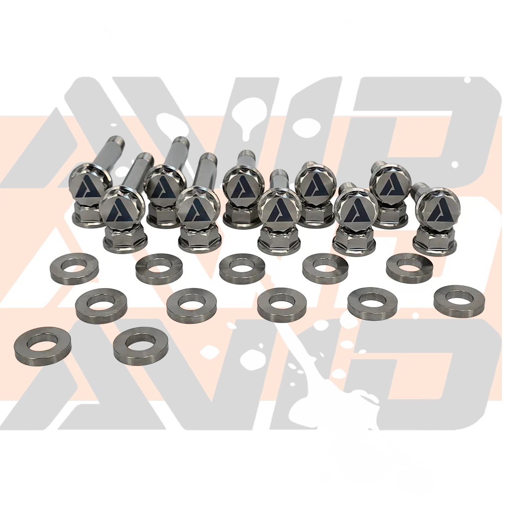 Polaris RZR Pro R Factory Rear Trailing Arm Titanium Bolt Hardware Kit, 18 Piece | AVID Racing