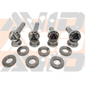 Polaris RZR Pro R Factory Front Shock Titanium Bolt Hardware Kit, 12 Piece | AVID Racing