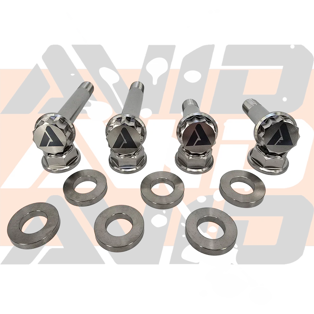 Polaris RZR Pro R Factory Front Shock Titanium Bolt Hardware Kit, 12 Piece | AVID Racing