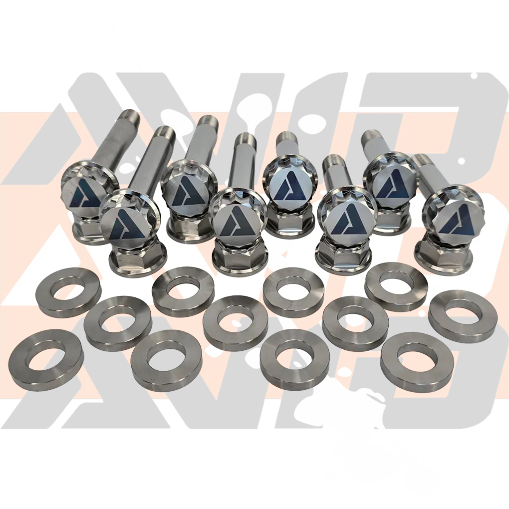 Polaris RZR Pro R Factory Rear Radius Rod Titanium Bolt Hardware Kit, 28 Piece | AVID Racing
