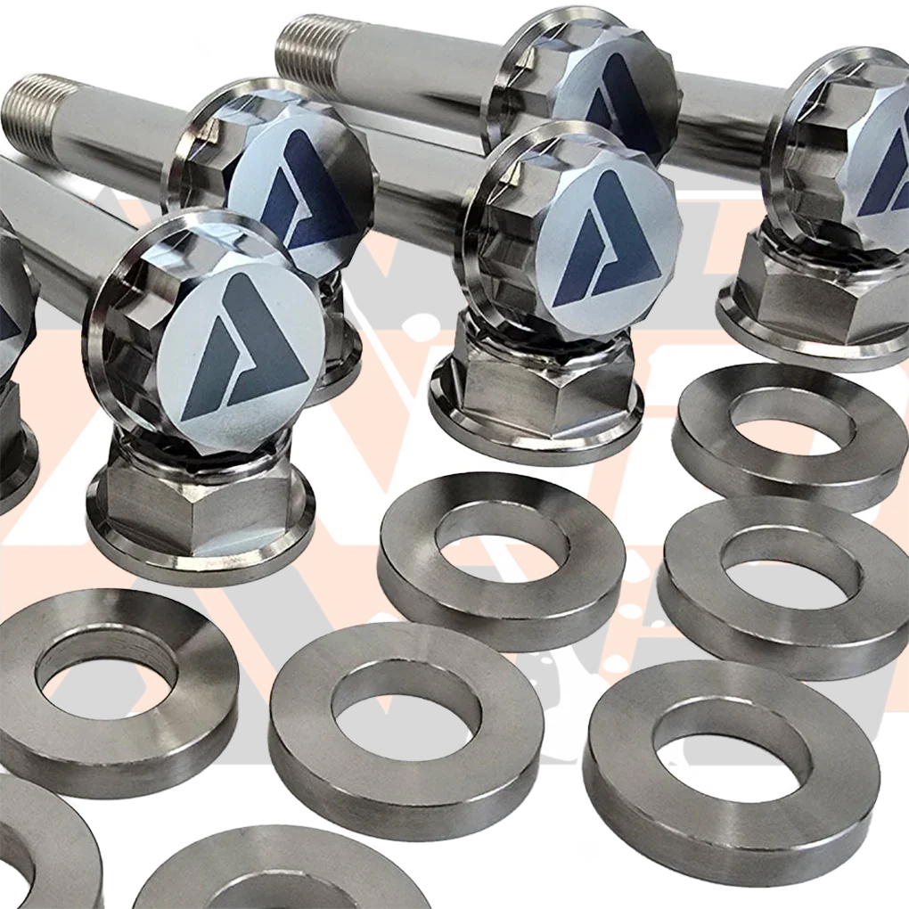 Polaris RZR Pro R Factory Rear Radius Rod Titanium Bolt Hardware Kit, 28 Piece | AVID Racing