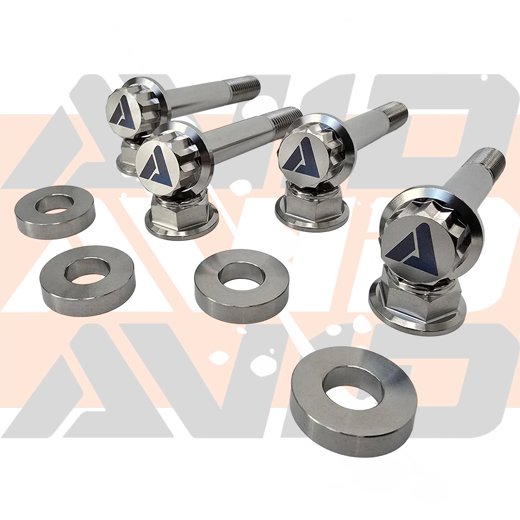 Yamaha YXZ1000 Factory Front Shock Titanium Bolt Hardware Kit, 12 Piece | AVID Racing