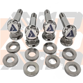 Yamaha YXZ1000 Factory Rear Shock Titanium Bolt Hardware Kit, 12 Piece | AVID Racing