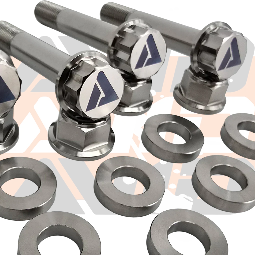 Yamaha YXZ1000 Factory Rear Shock Titanium Bolt Hardware Kit, 12 Piece | AVID Racing