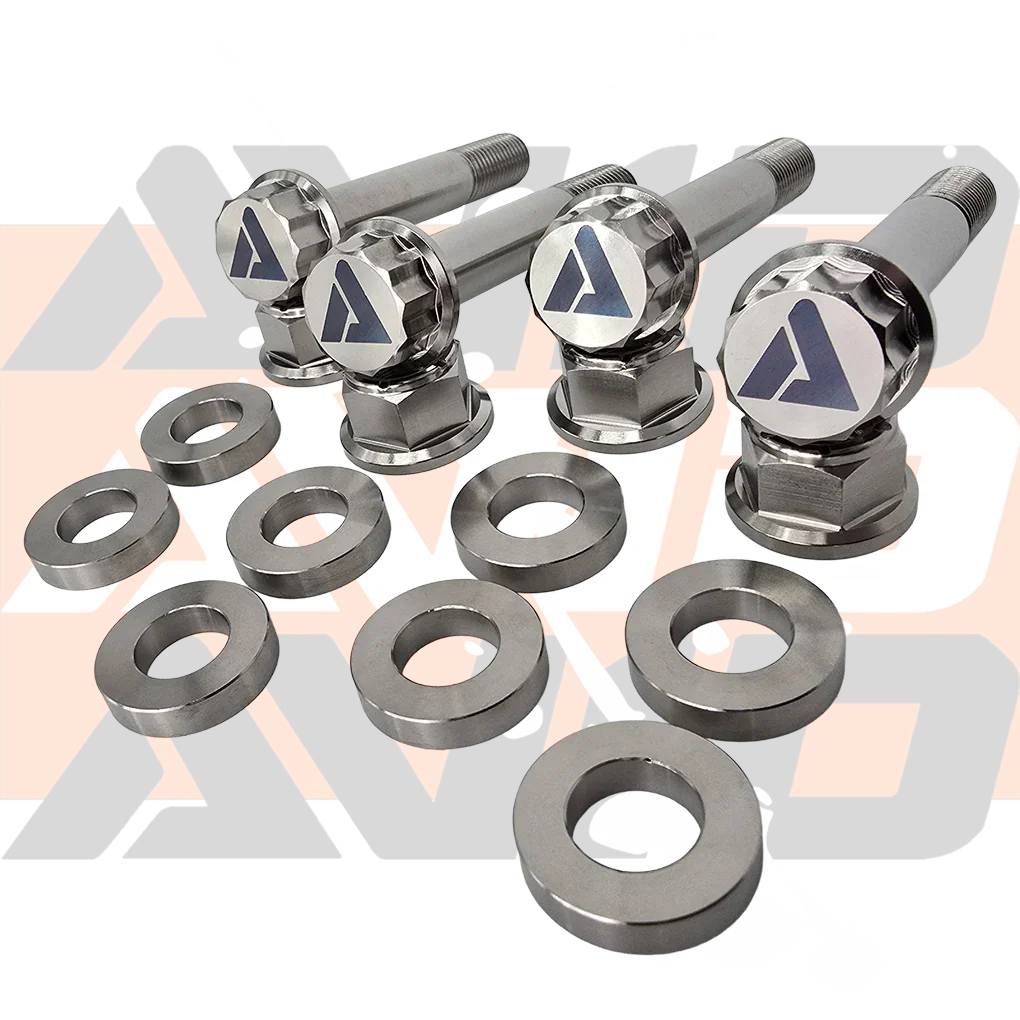 Yamaha YXZ1000 Factory Rear Shock Titanium Bolt Hardware Kit, 12 Piece | AVID Racing