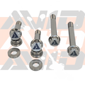 Can-Am Maverick R Factory Front Shock Replacement Titanium Bolt Hardware Kit, 8 Piece | AVID Racing