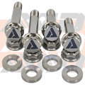 Can-Am Maverick R Factory Rear Shock Replacement Titanium Bolt Hardware Kit, 12 Piece | AVID Racing