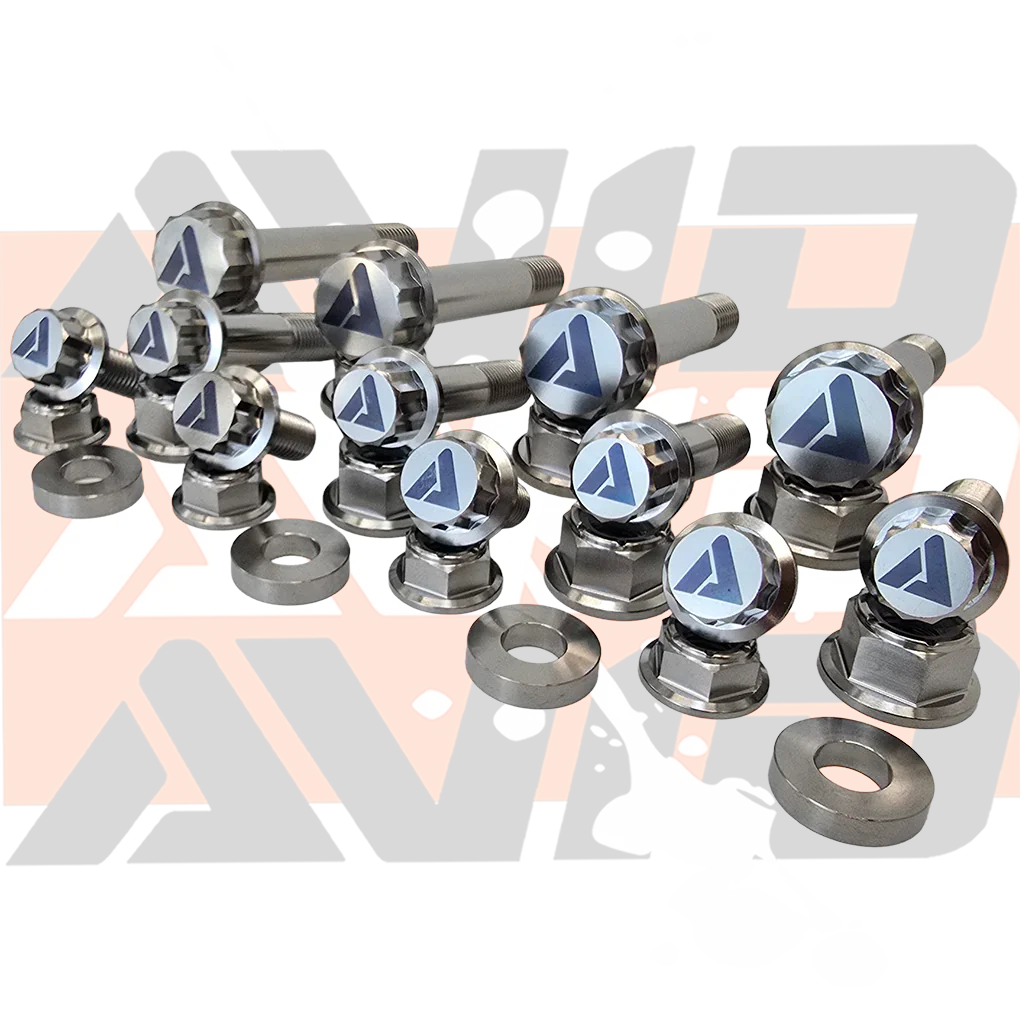 Polaris RZR Pro R 4-Seater Factory Cage Titanium Bolt Hardware Kit, 30 Piece | AVID Racing