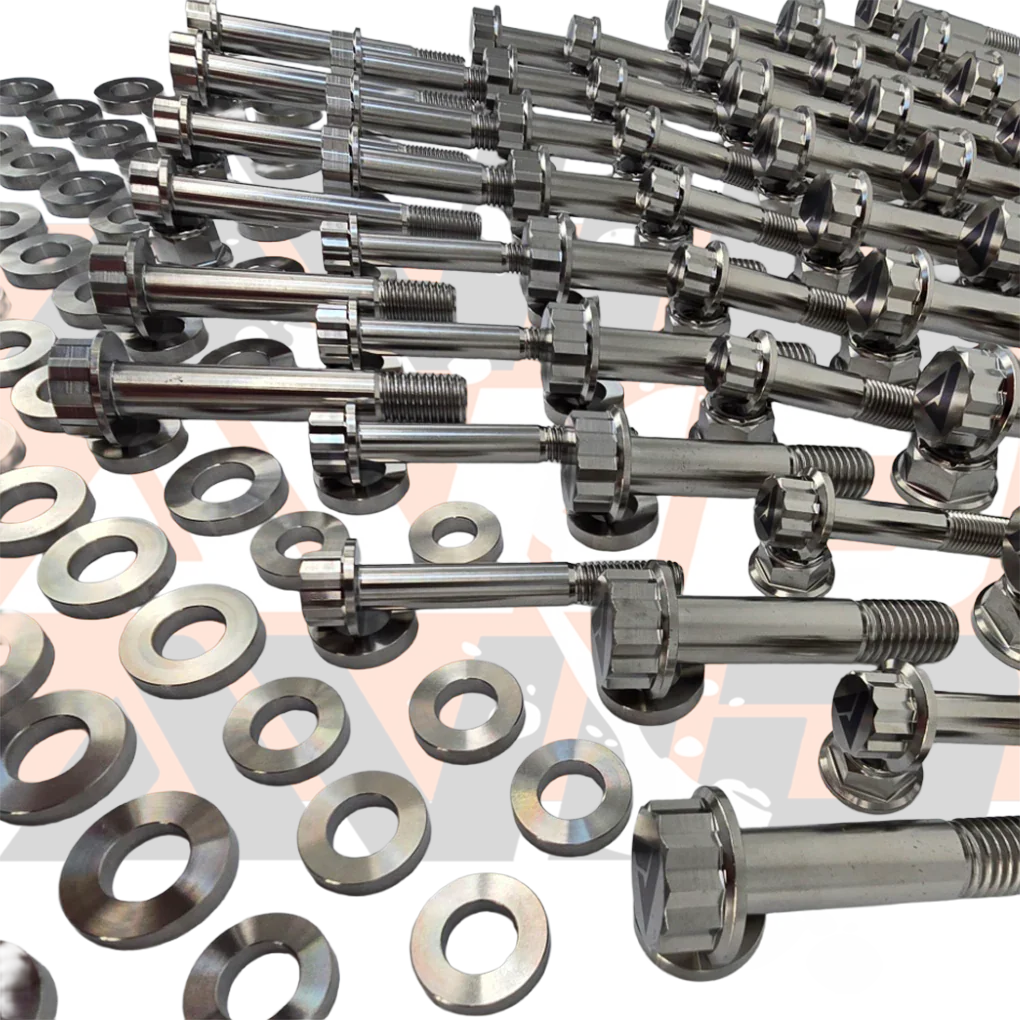 Can-Am Maverick R Factory Ultimate Suspension Replacement Titanium Bolt Hardware Kit, 170 Piece | AVID Racing