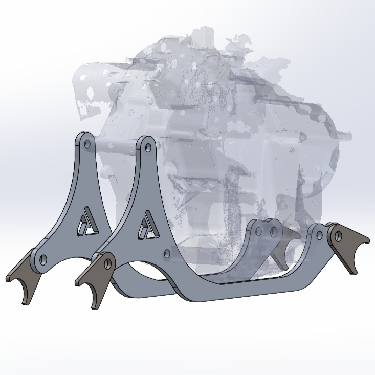 Yamaha YXZ1000 Bottom Drop Transmission Mount Adapter Kit | AVID Racing