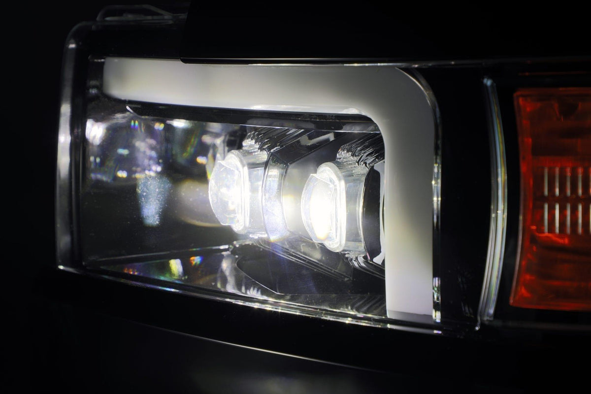 Alpha Rex 15-19 Chevrolet Silverado 2500HD/3500HD NOVA-Series LED Projector Headlights Chrome G2