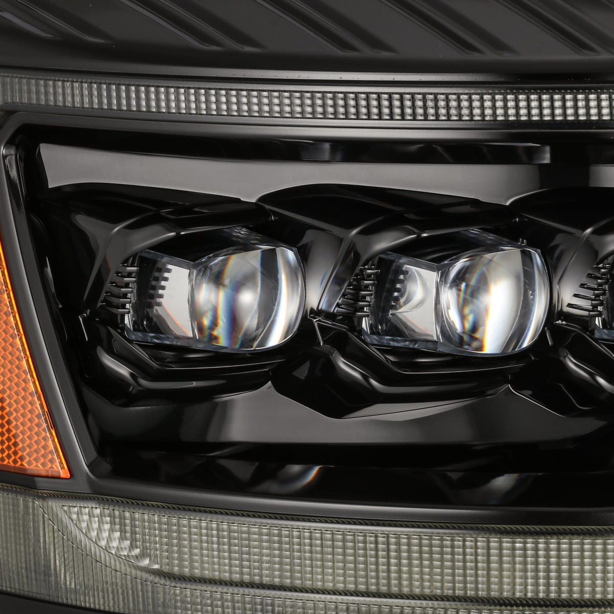 Alpha Rex 06-08 Dodge Ram NOVA-Series LED Projector Headlights Alpha-Black