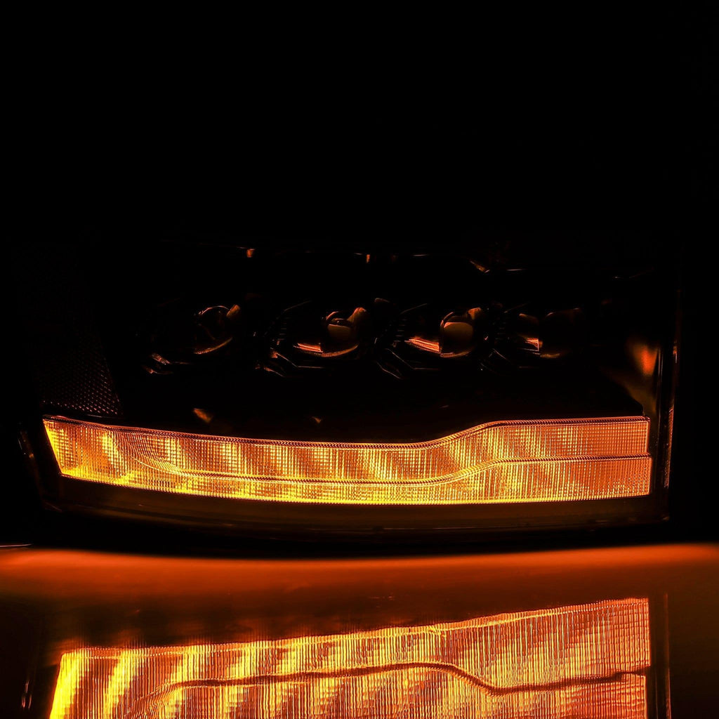 Alpha Rex 06-08 Dodge Ram NOVA-Series LED Projector Headlights Alpha-Black