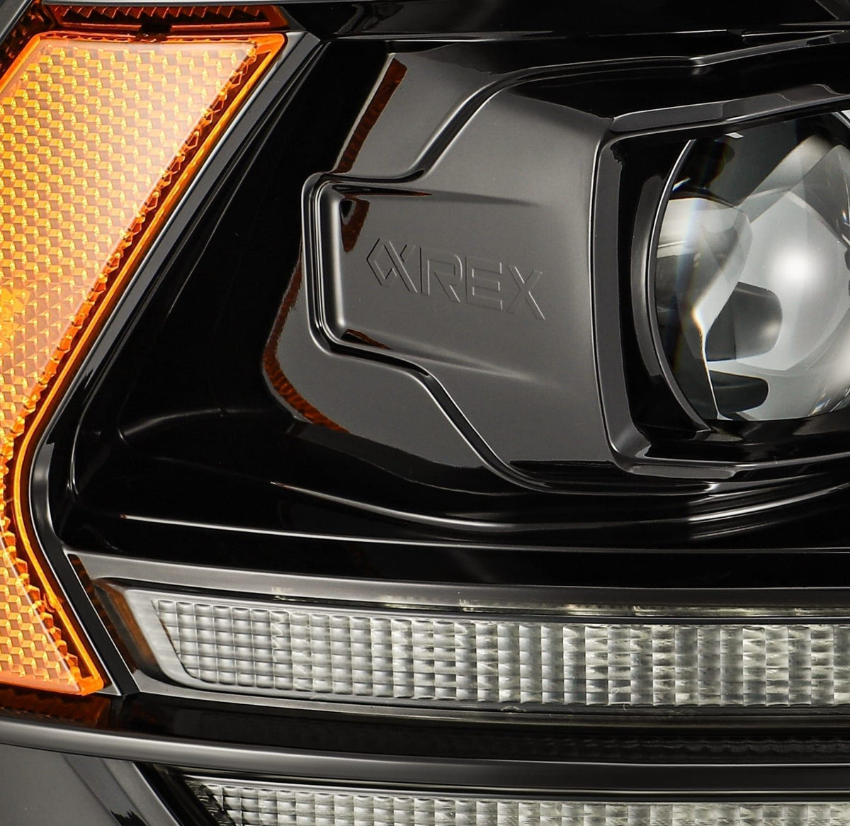 Alpha Rex 09-18 Ram Truck LUXX-Series (5th Gen 2500 Style) LED Projector Headlights Alpha-Black