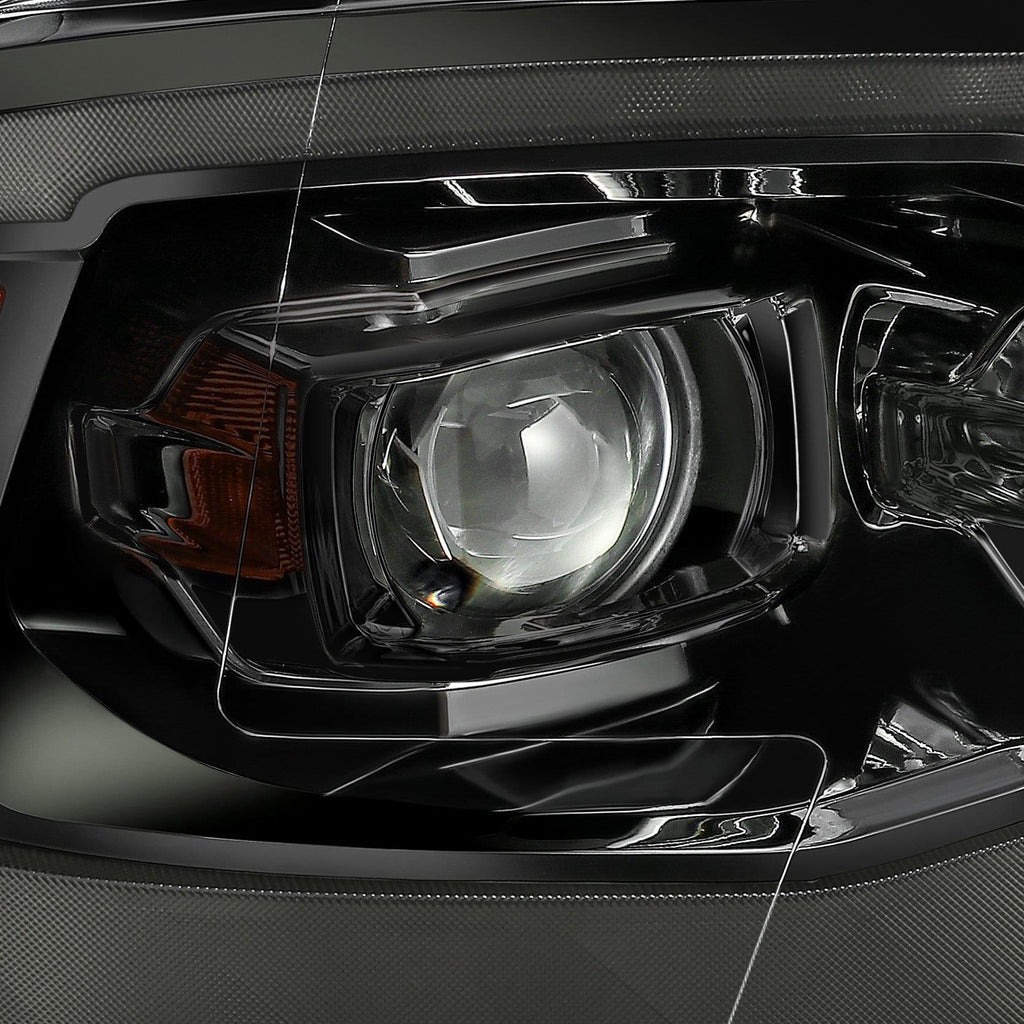 Alpha Rex 09-18 Ram Truck LUXX-Series LED Projector Headlights Alpha-Black