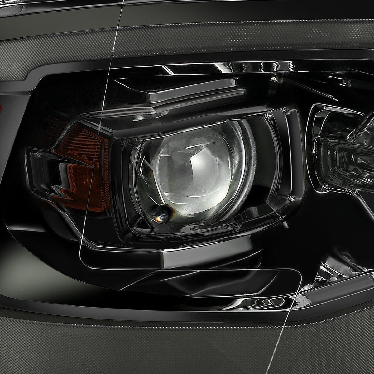 Alpha Rex 09-18 Ram Truck LUXX-Series LED Projector Headlights Alpha-Black