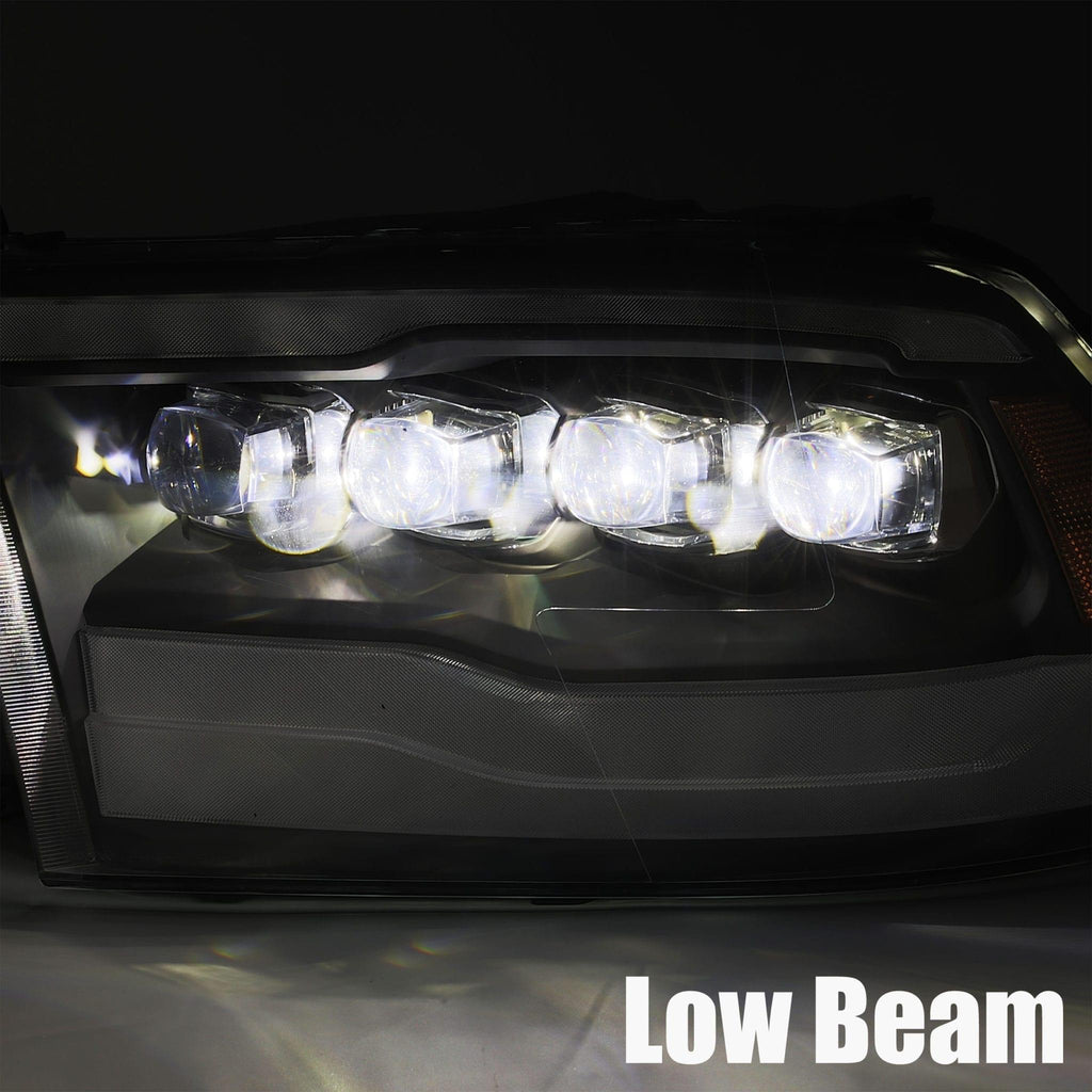 Alpha Rex 09-18 Ram Truck NOVA-Series LED Projector Headlights Chrome