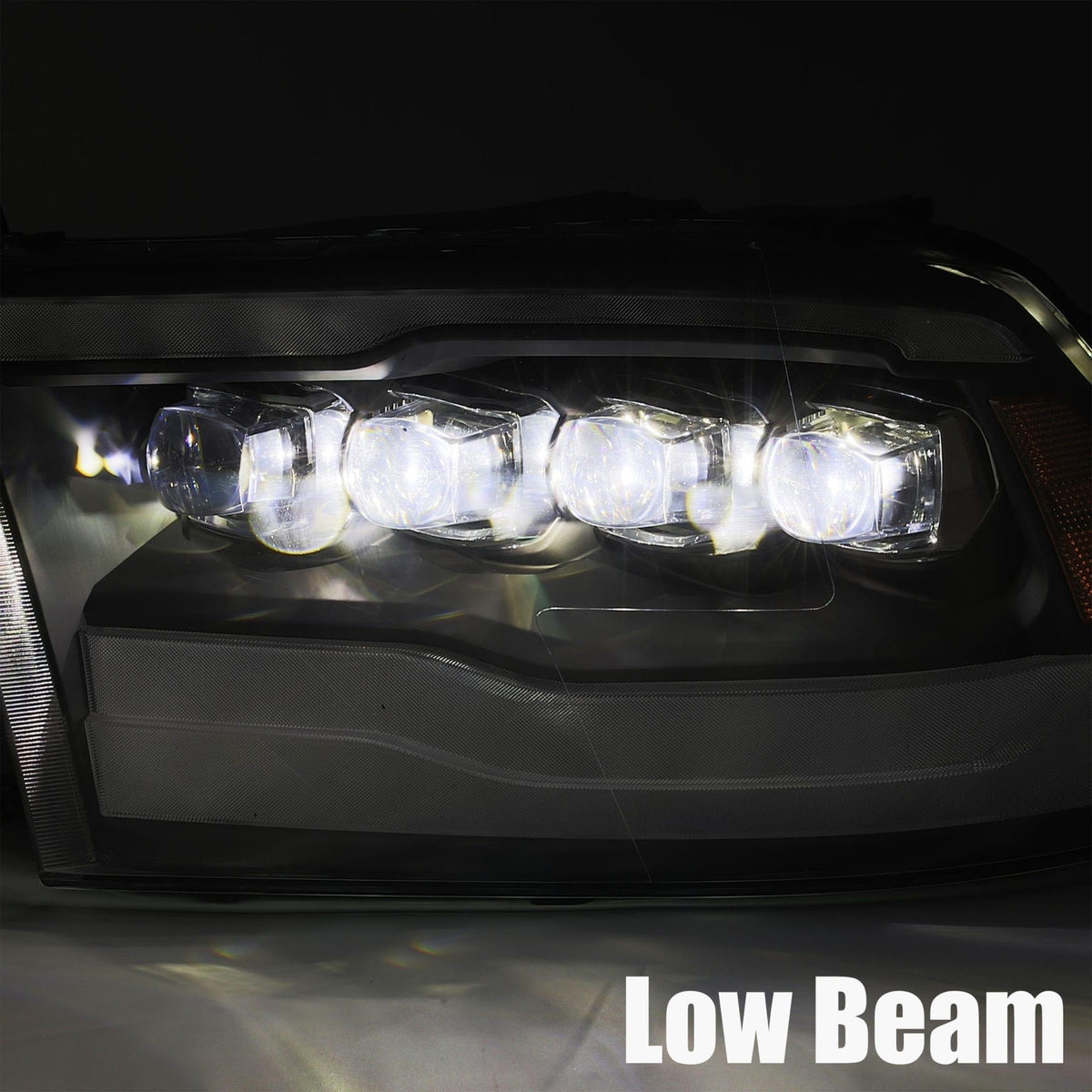 Alpha Rex 09-18 Ram Truck NOVA-Series LED Projector Headlights Chrome