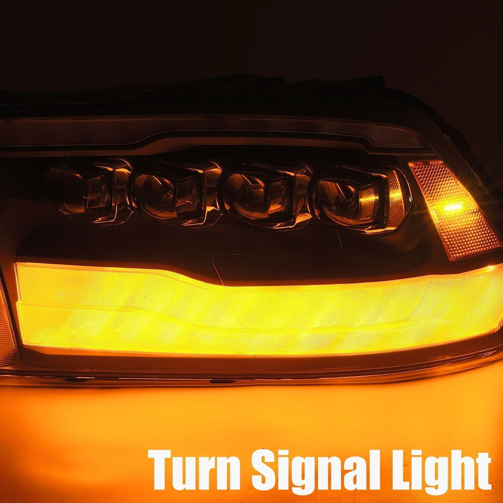 Alpha Rex 09-18 Ram Truck NOVA-Series LED Projector Headlights Alpha-Black