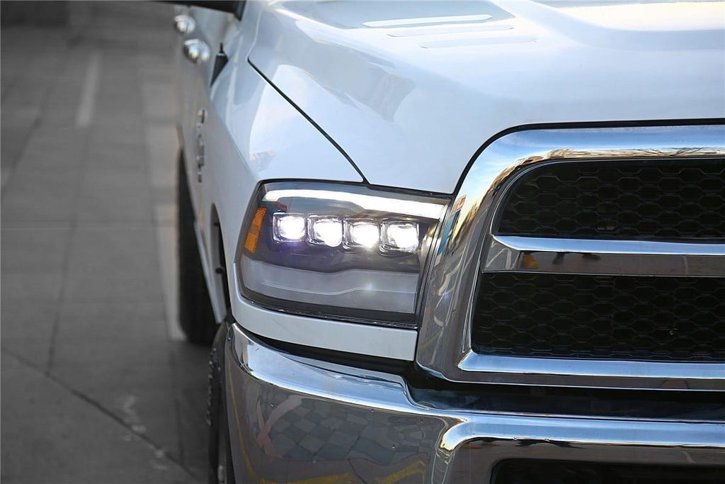 Alpha Rex 09-18 Ram Truck NOVA-Series LED Projector Headlights Chrome