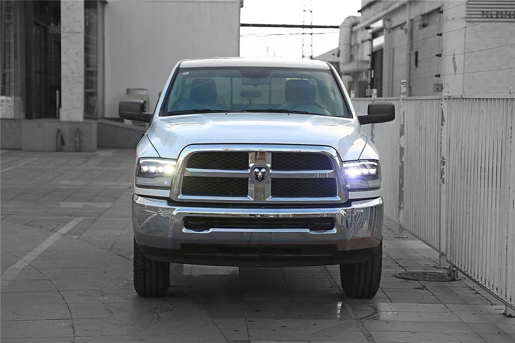 Alpha Rex 09-18 Ram Truck NOVA-Series LED Projector Headlights Alpha-Black