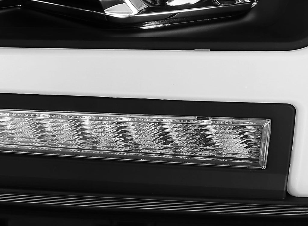 AlphaRex 2019-2024 Ram 1500 LUXX-Series LED Projector Headlights Jet Black