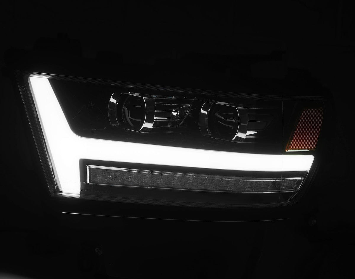 AlphaRex 2019-2024 Ram 1500 LUXX-Series LED Projector Headlights Black