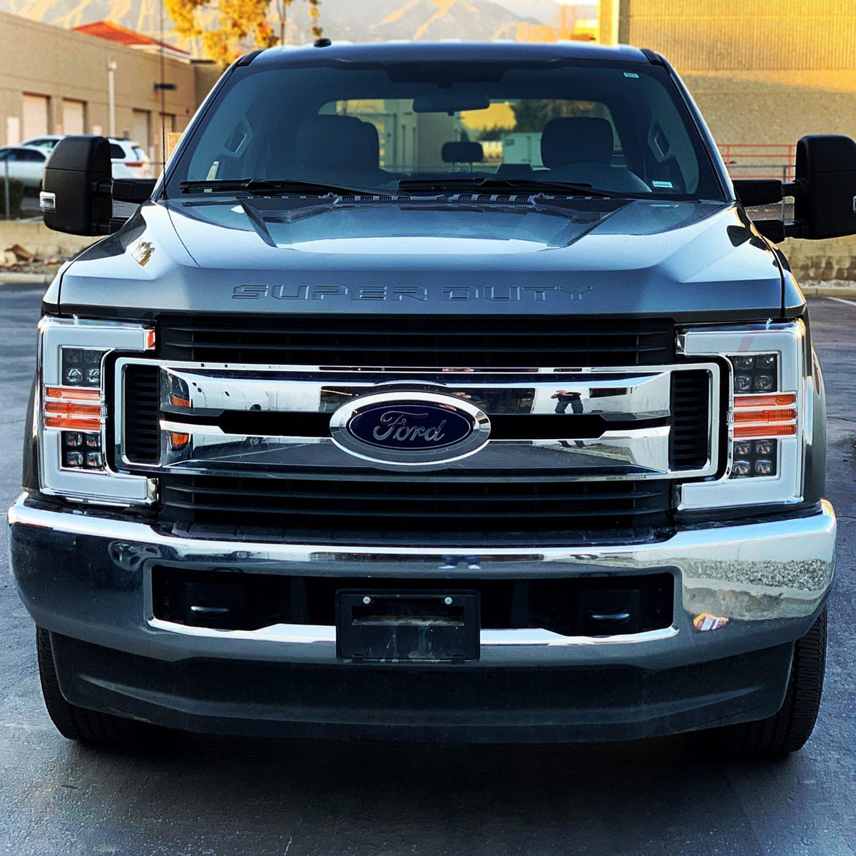 Alpha Rex 17-19 Ford Super Duty NOVA-Series LED Projector Headlights Black