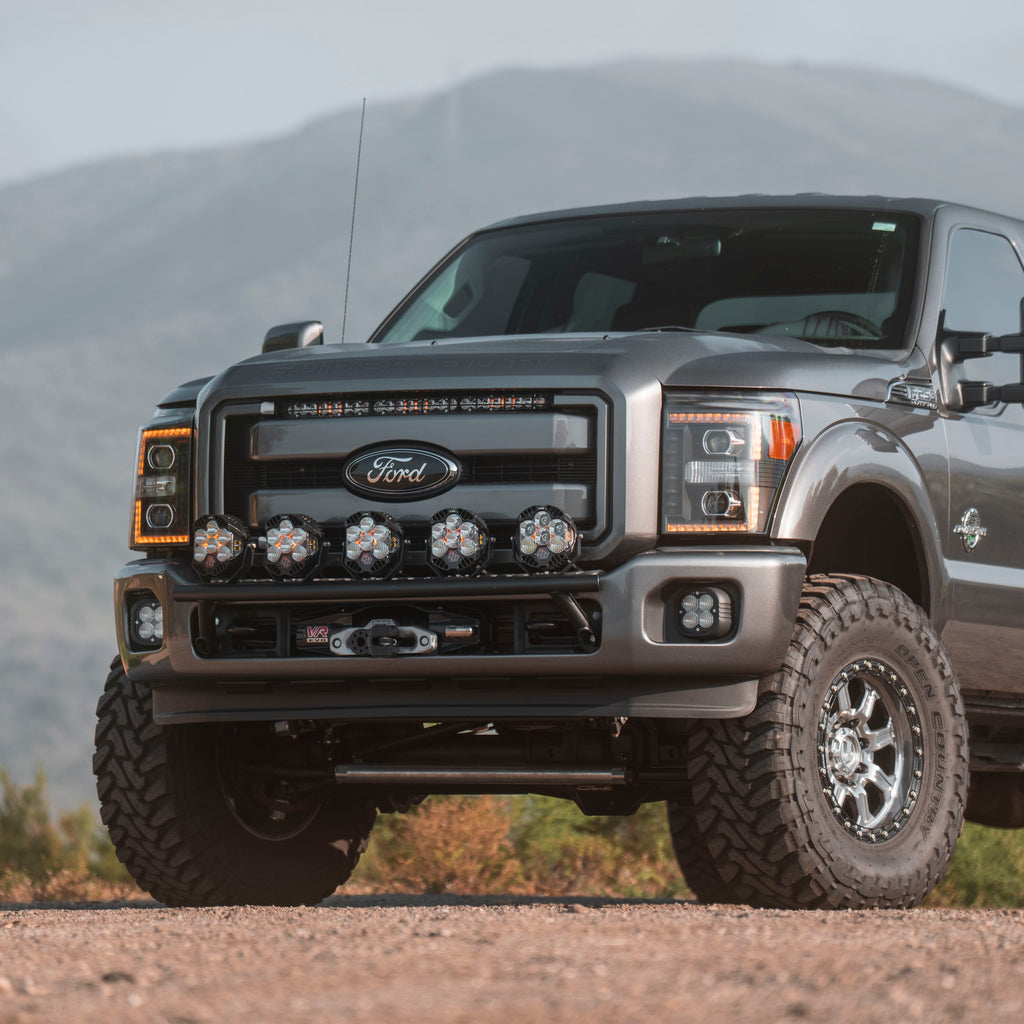 Alpha Rex 11-16 Ford Super Duty LUXX-Series LED Projector Headlights Black