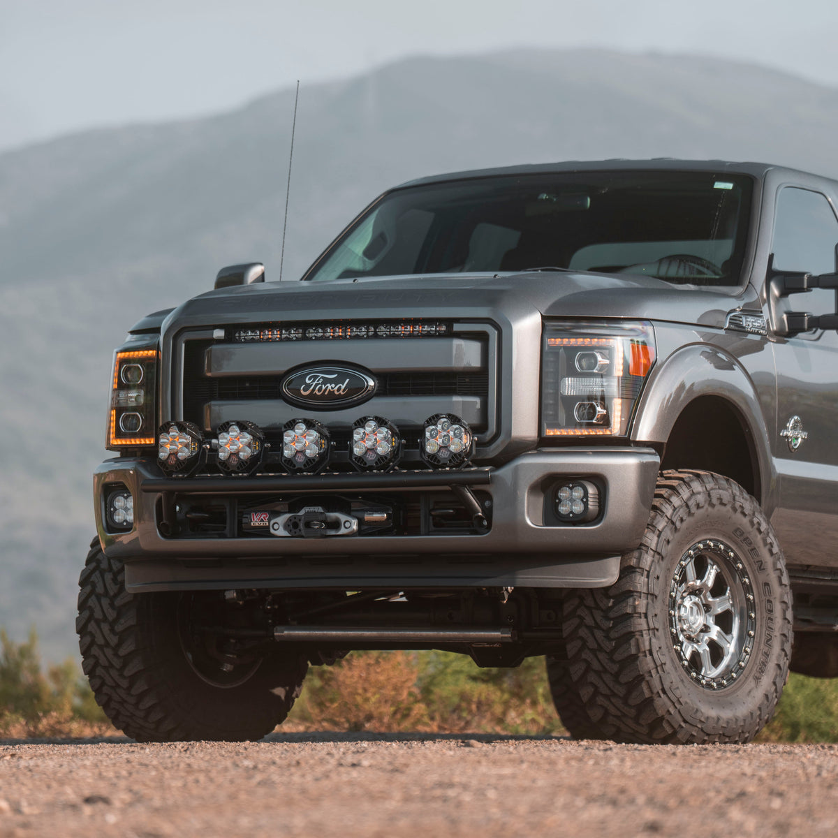 Alpha Rex 11-16 Ford Super Duty LUXX-Series LED Projector Headlights Black