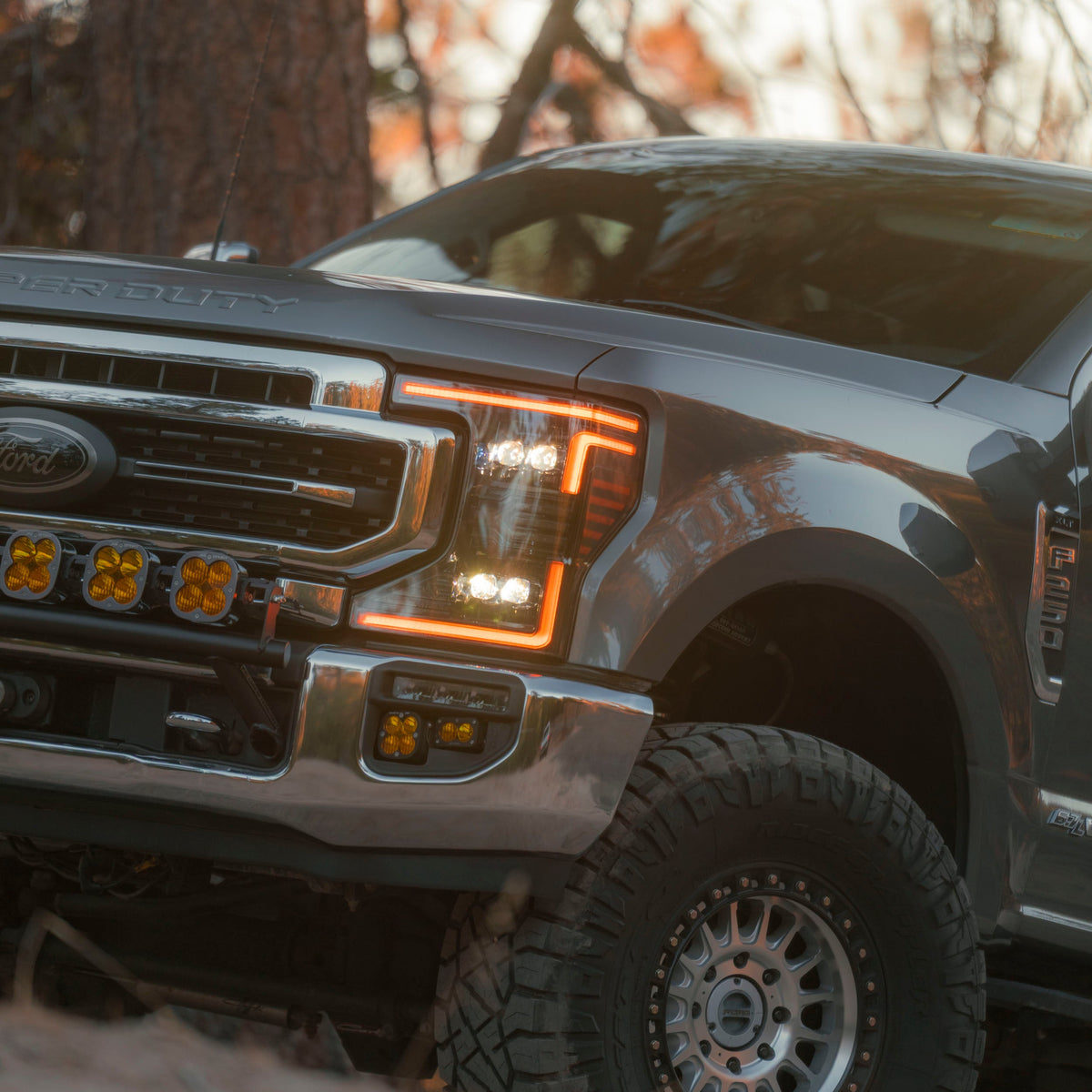 Alpha Rex 20-22 Ford Super Duty NOVA-Series LED Projector Headlights Black