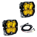 Squadron 2.0 Pro Black Led Auxiliary Light Pods Amber Lens (Driving/Combo)