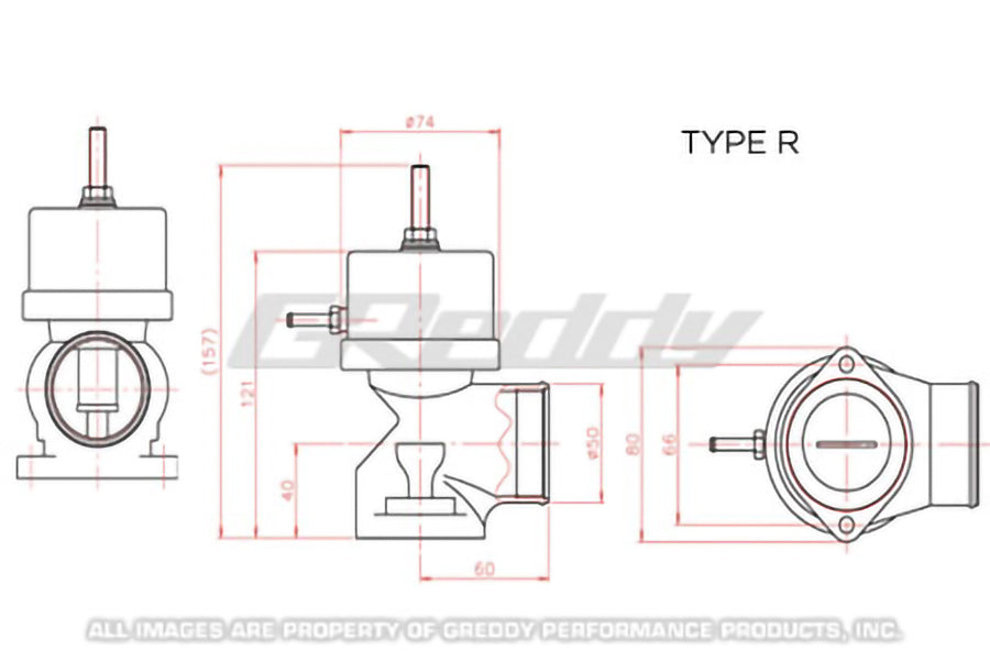 GREDDY TYPE-R BLOW OFF VALVE, STD - (11501660)