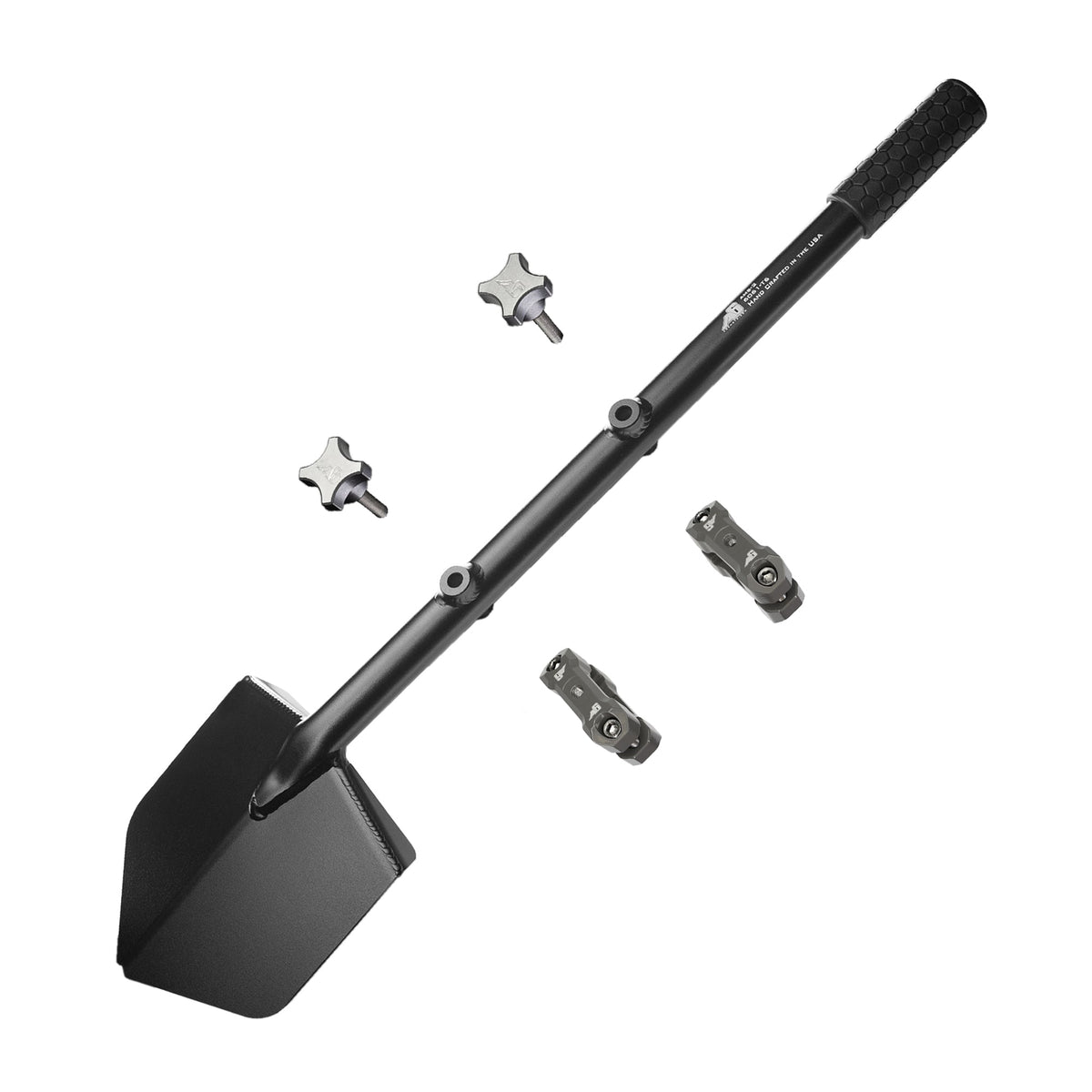 Shovel / Mount Combo - Black LONG Shovel / Grey UMD with Knobs