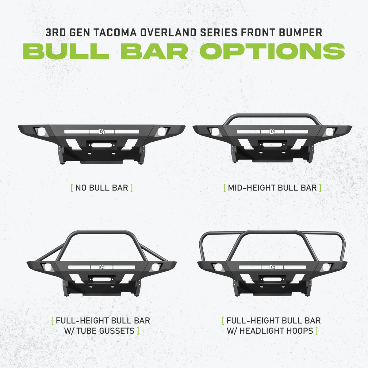 Tacoma Overland Front Bumper / 3rd Gen / 2016-2023