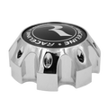 CPR982-8-B RACELINE 982 RAPTOR CAP CHROME W/BLACK LOGO 8X6.5/8X170