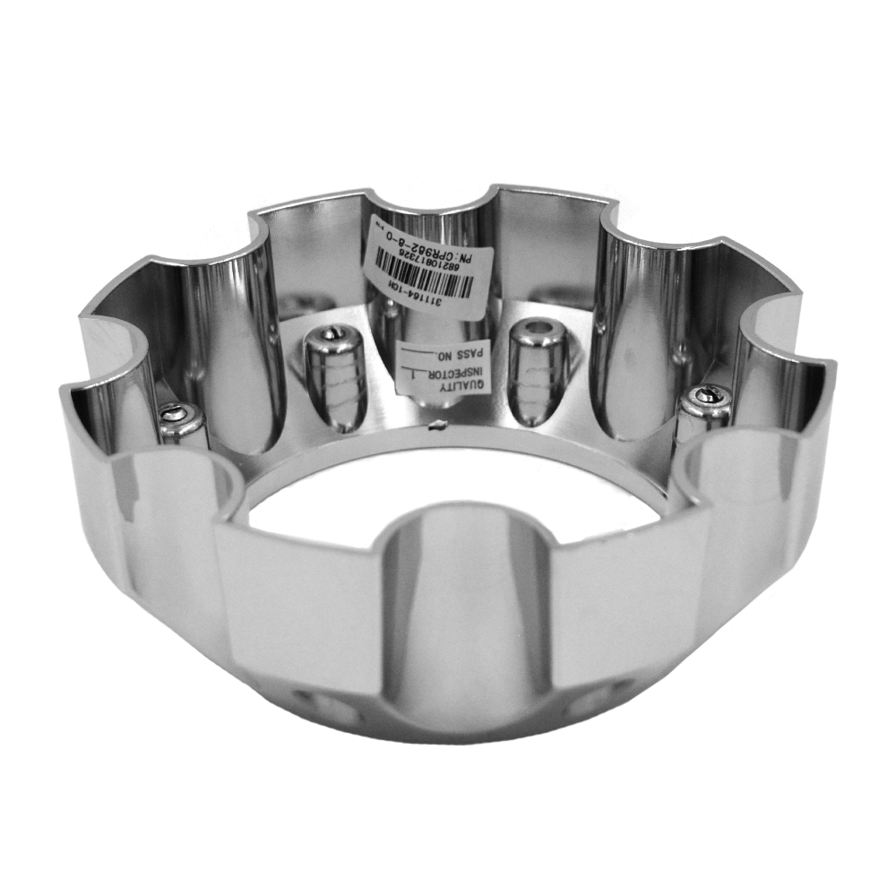 CPR982-8-O RACELINE 982 RAPTOR CAP CHROME OPEN END 8 LUG